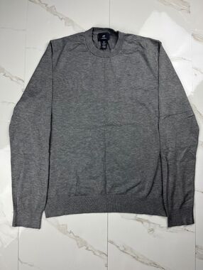 H&M Sweater Gray Slim Fit Size S